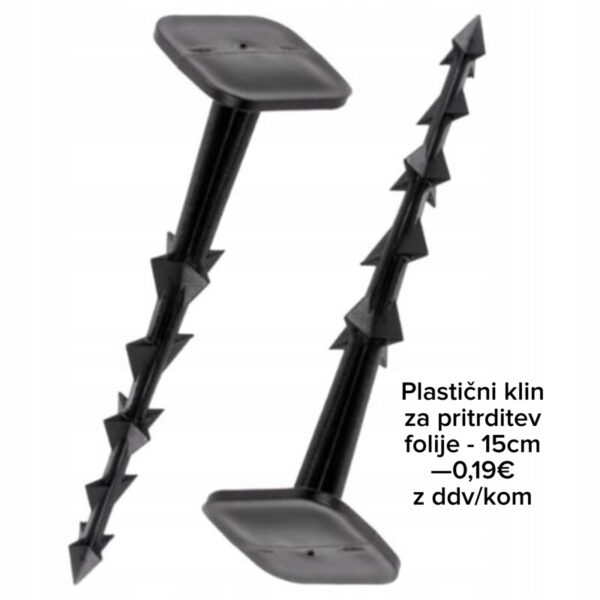 Plastični klin za pritrditev folije