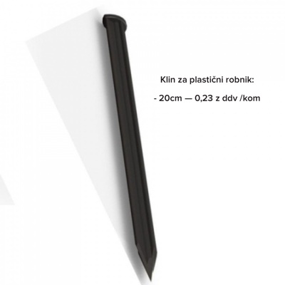 Klin za plastični robnik